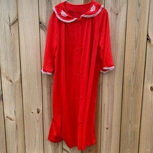 Vintage Lorraine Nylon Nightgown Sleep Lounge Gown House Dress Women’s Sz Small